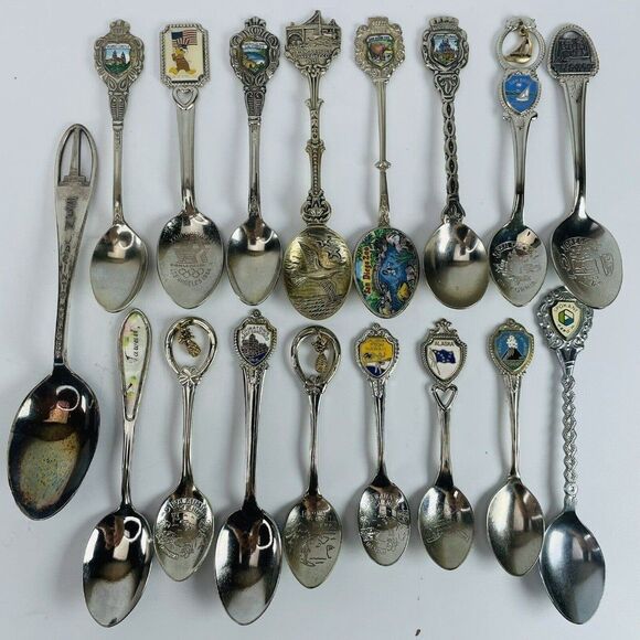 West Coast States LOT Collectible Spoons Landmarks Alaska Hawaii California ETC - Picture 1 of 12